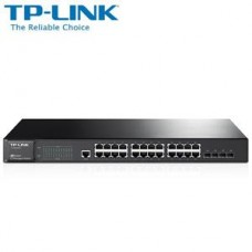 TP-LINK T2600G-28TS(TL-SG3424)24埠 Gigabit L2 網管型交換器(含4個SFP埠)